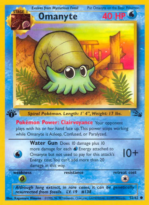 Image of the card Omanyte