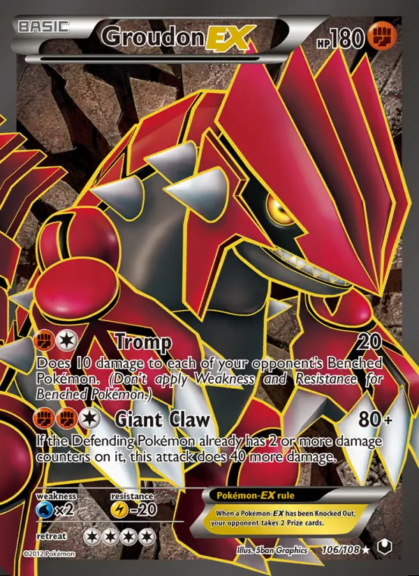 Image of the card Groudon-EX