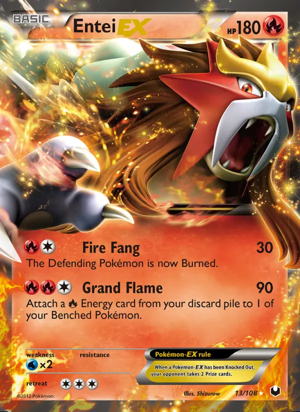 Image of the card Entei-EX