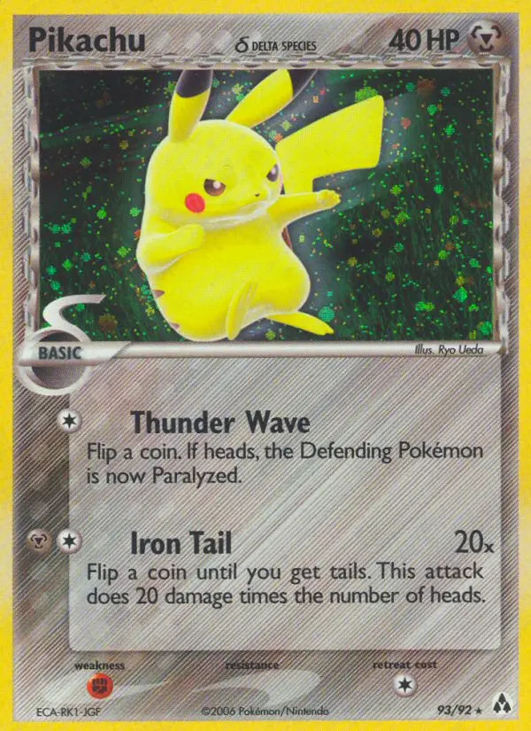 Image of the card Pikachu δ