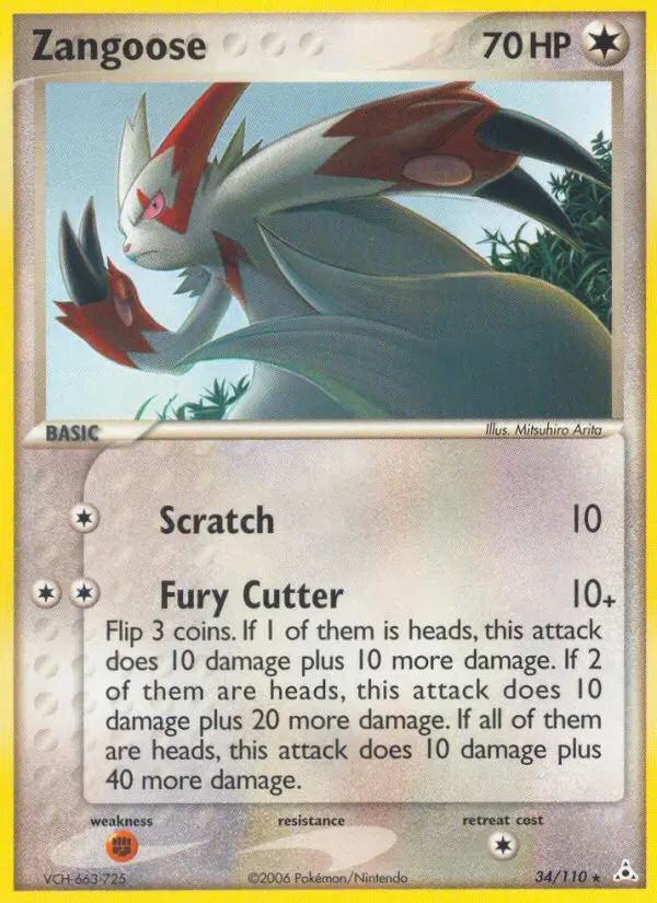 Image of the card Zangoose