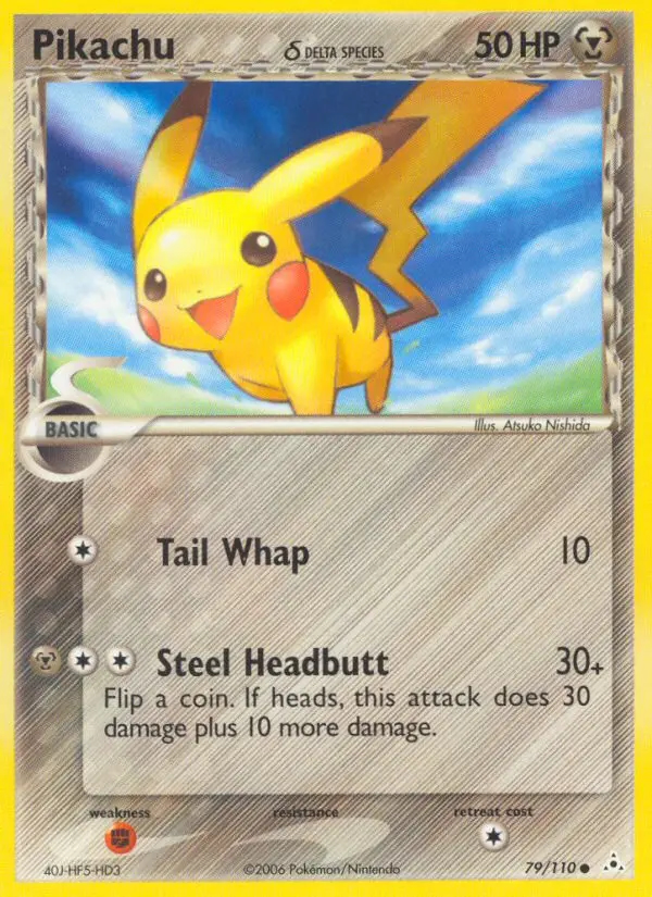 Image of the card Pikachu δ