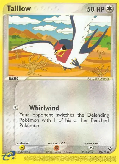 Image of the card Taillow