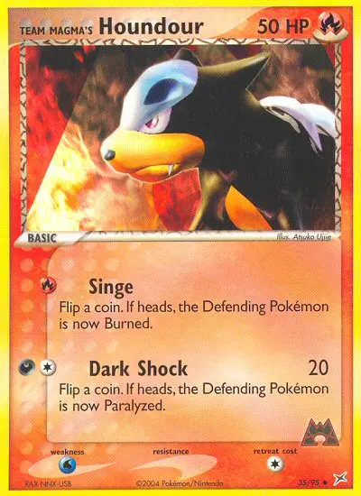 Image of the card Team Magma's Houndour