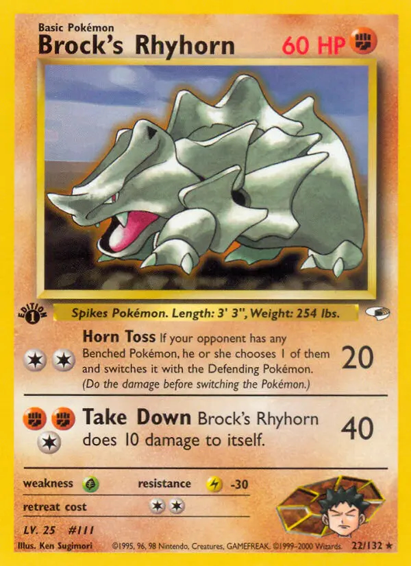 Image of the card Brock's Rhyhorn