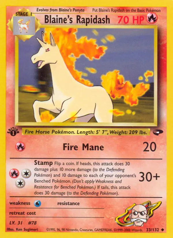 Image of the card Blaine's Rapidash