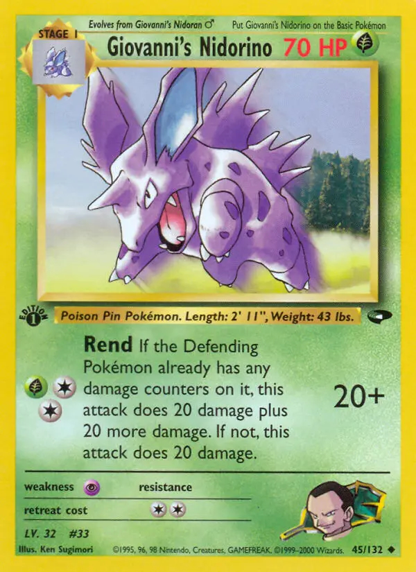 Image of the card Giovanni's Nidorino