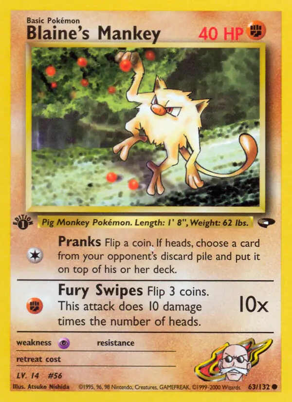 Image of the card Blaine's Mankey