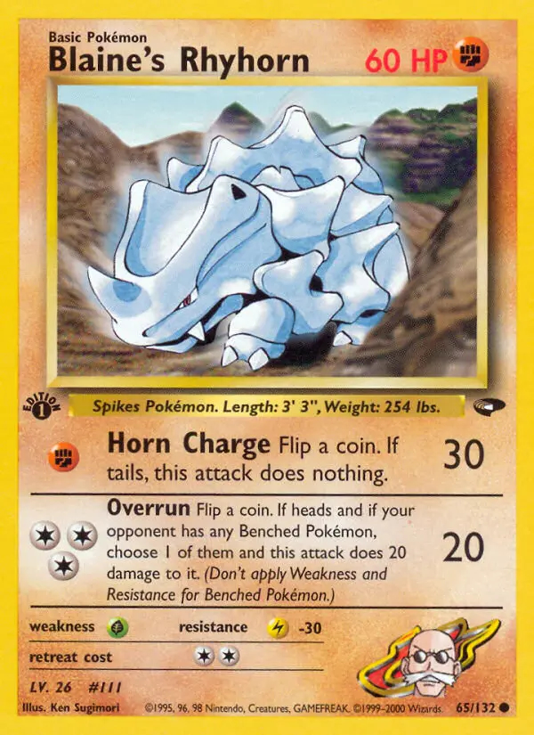 Image of the card Blaine's Rhyhorn