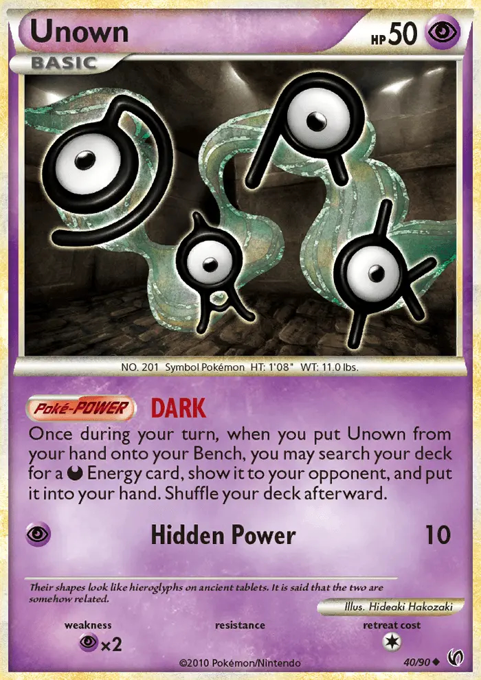 Image of the card Unown