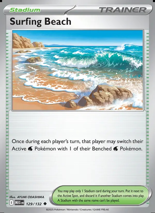 Image of the card Surfing Beach