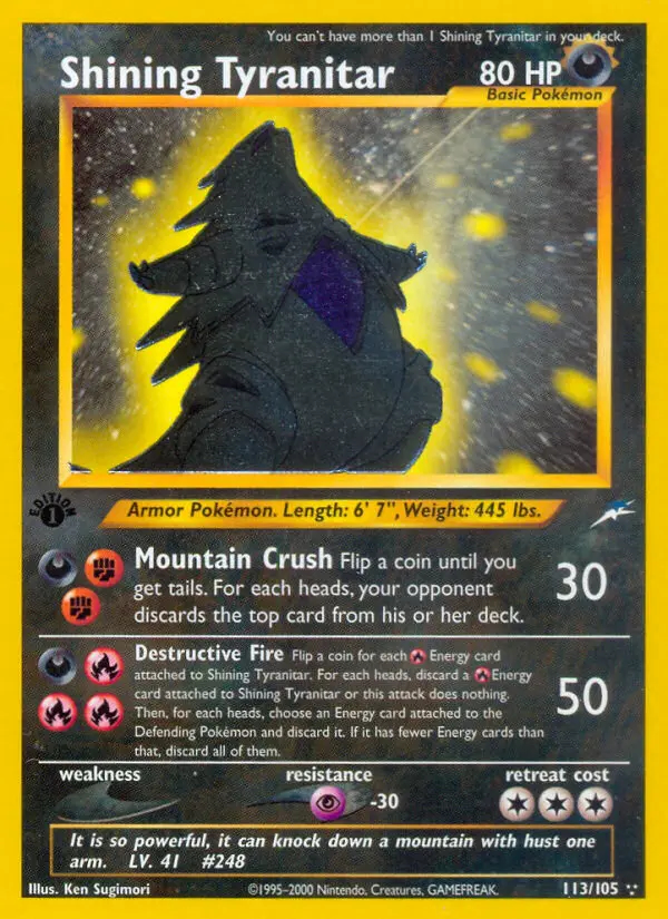 Image of the card Shining Tyranitar