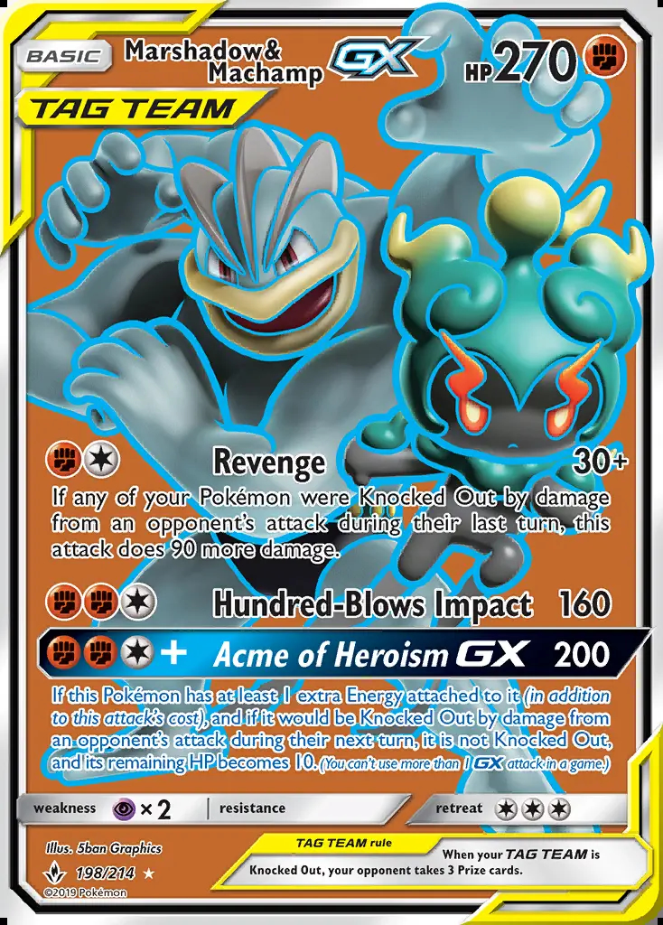Image of the card Marshadow & Machamp GX