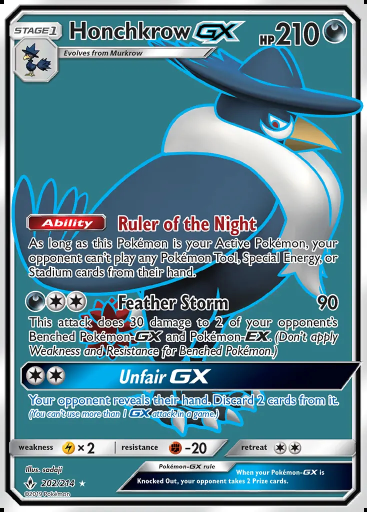 Image of the card Honchkrow GX