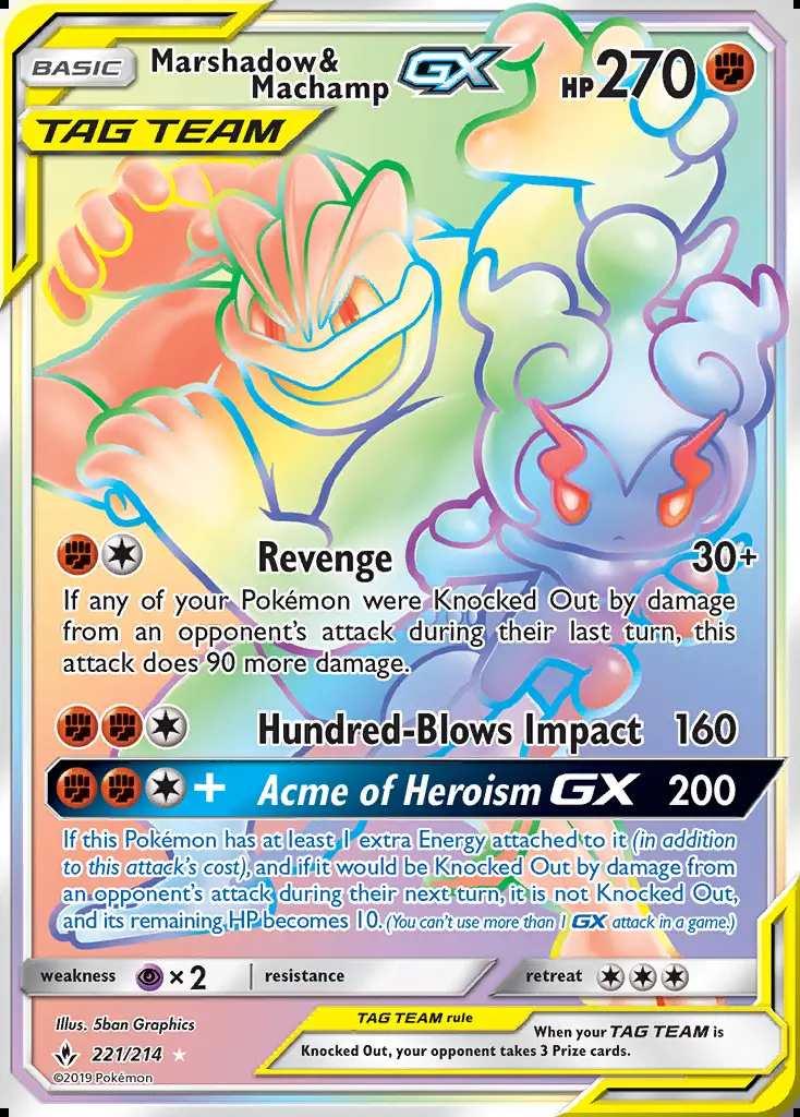Image of the card Marshadow & Machamp GX