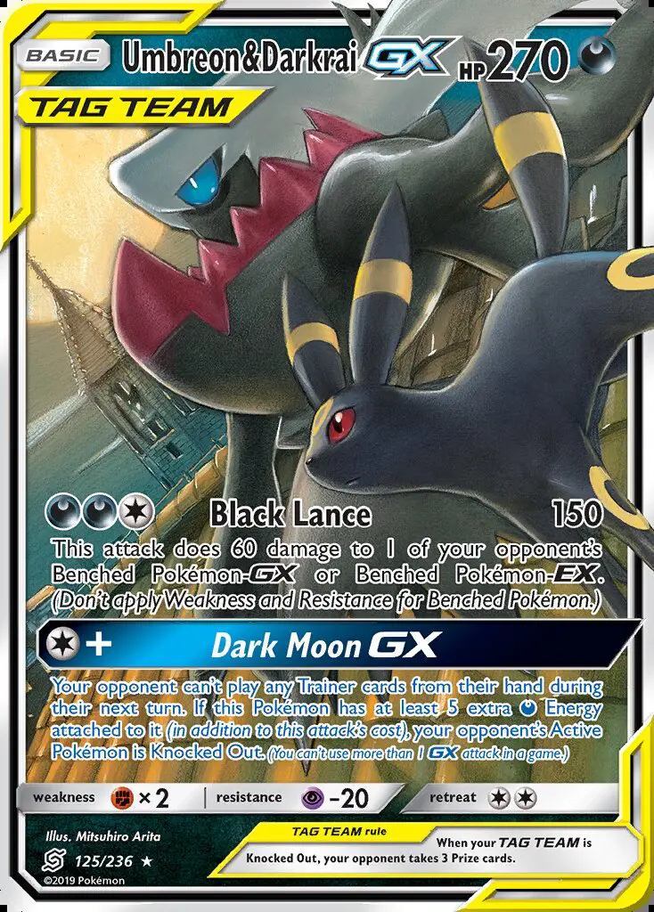 Image of the card Umbreon & Darkrai GX
