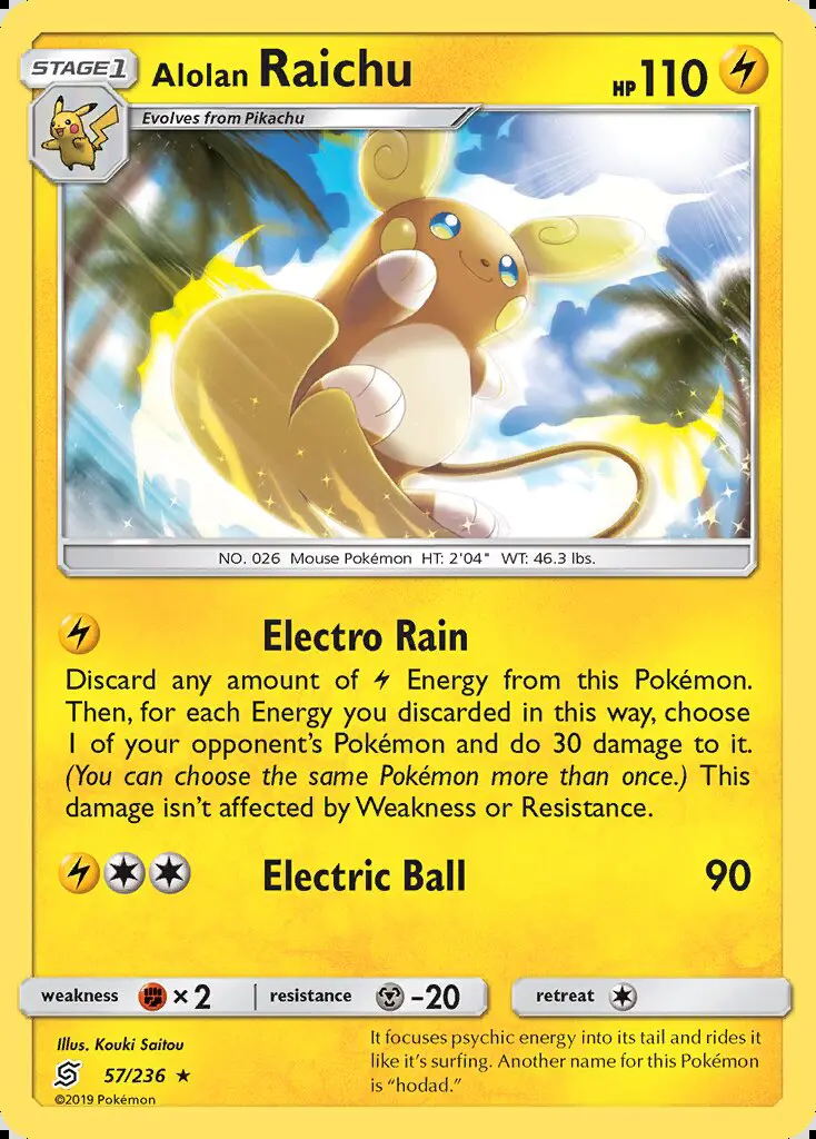 Image of the card Alolan Raichu