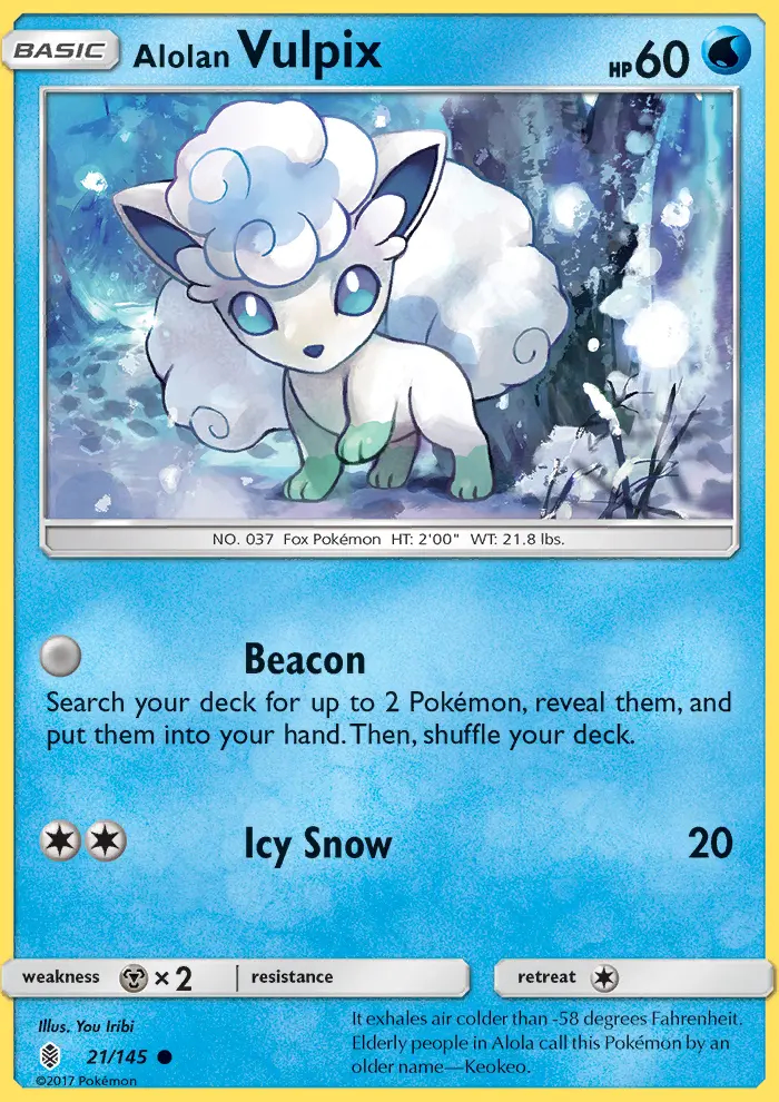 Image of the card Alolan Vulpix