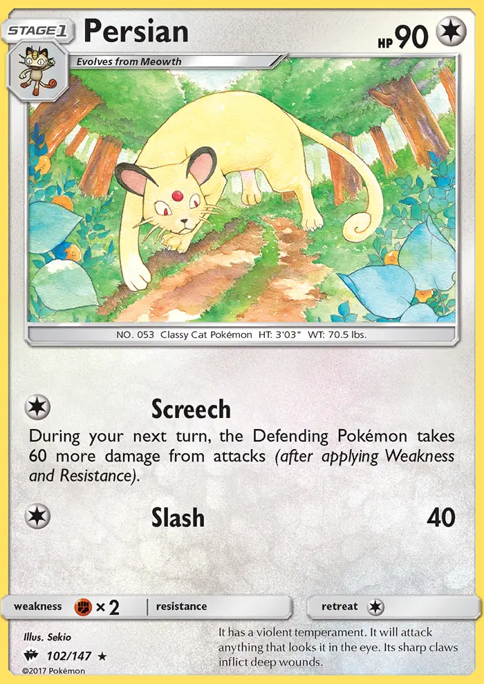 Image of the card Persian