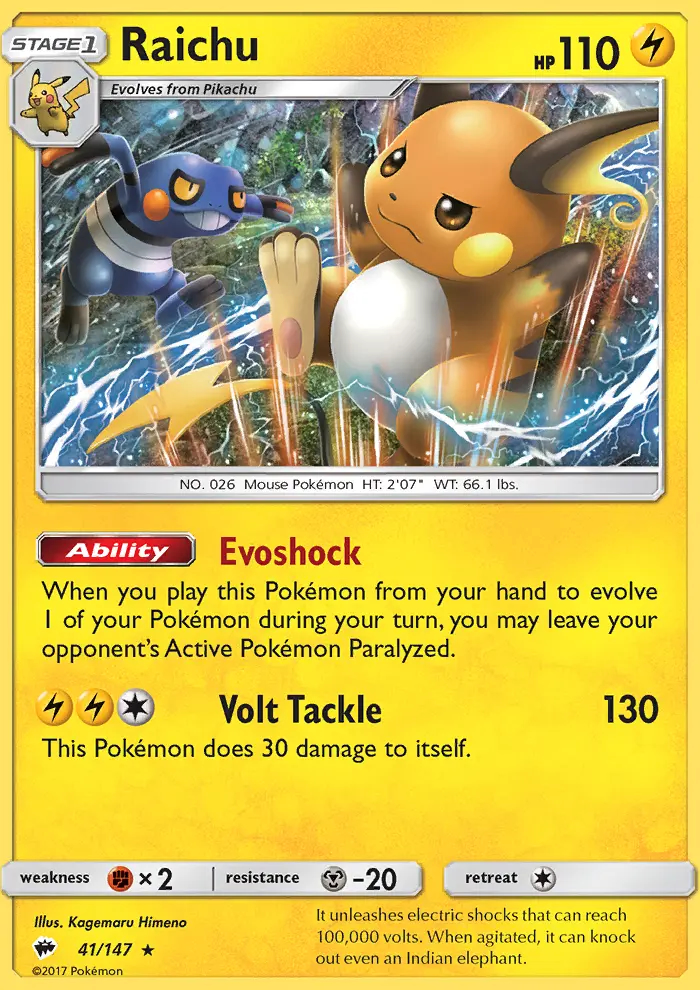 Image of the card Raichu