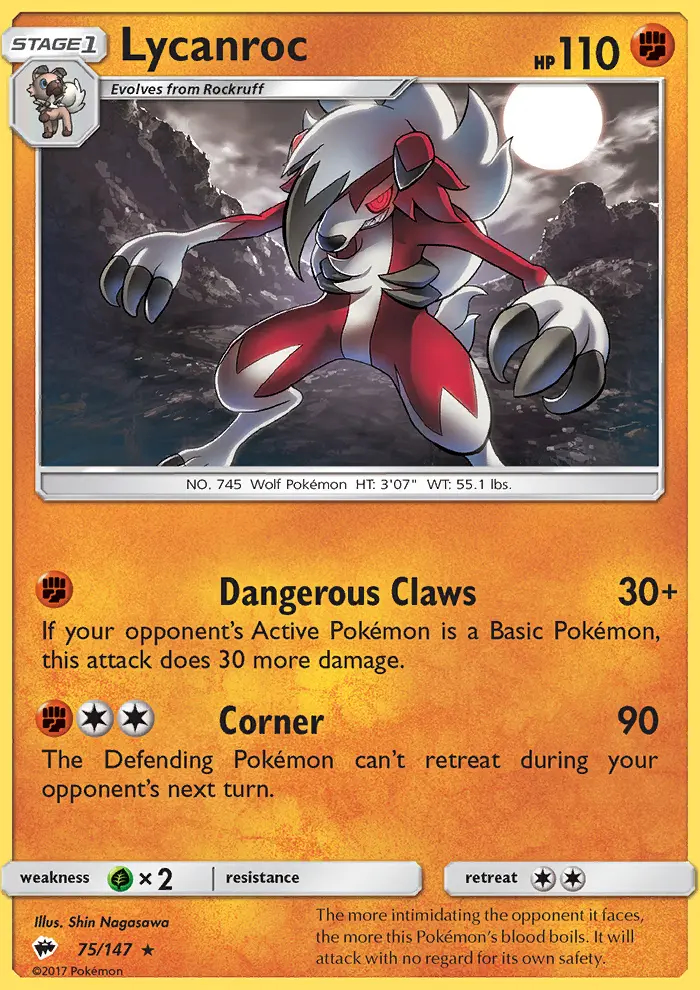 Image of the card Lycanroc