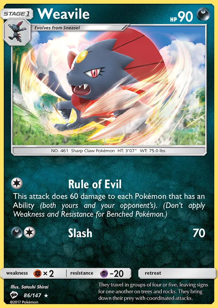 Image of the card Weavile
