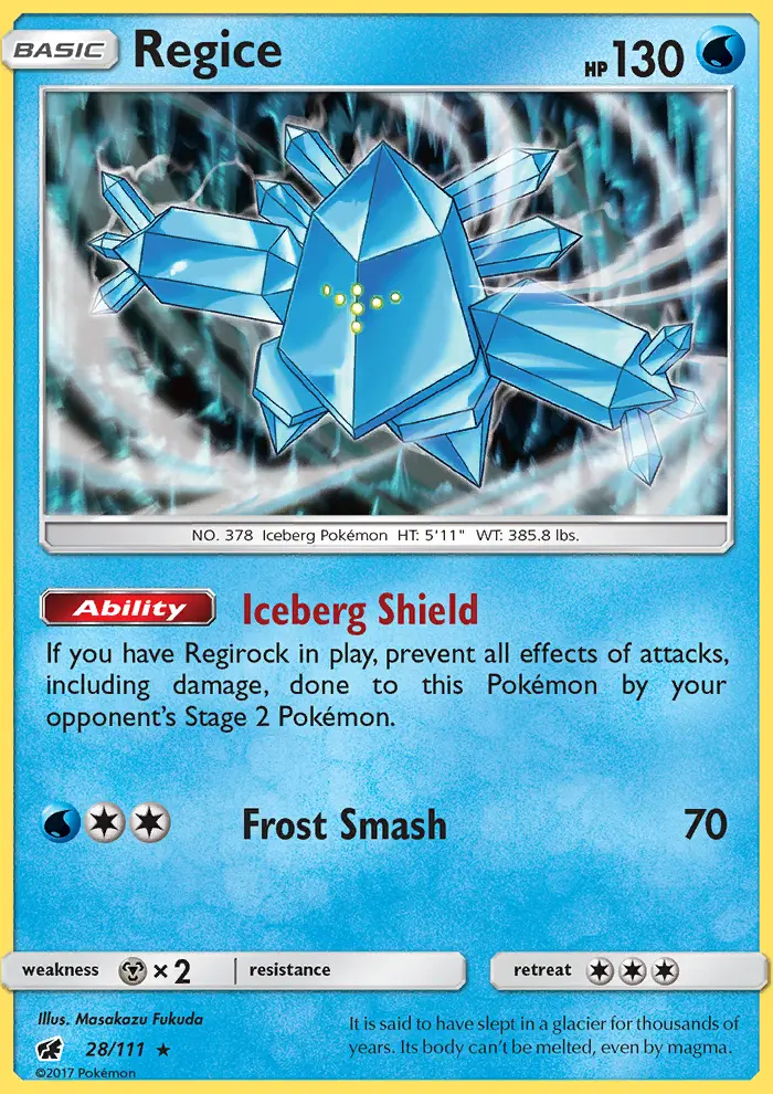 Image of the card Regice