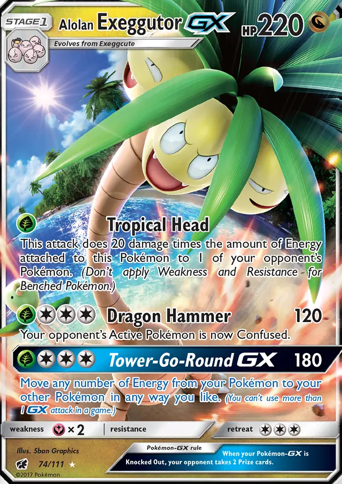 Image of the card Alolan Exeggutor GX