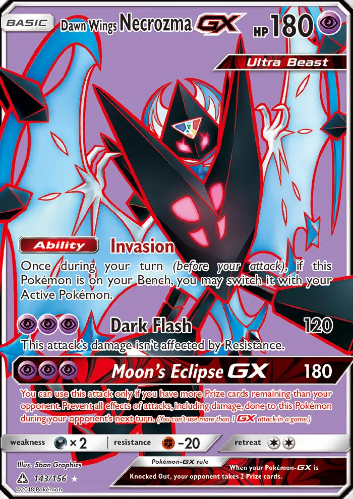Image of the card Dawn Wings Necrozma GX