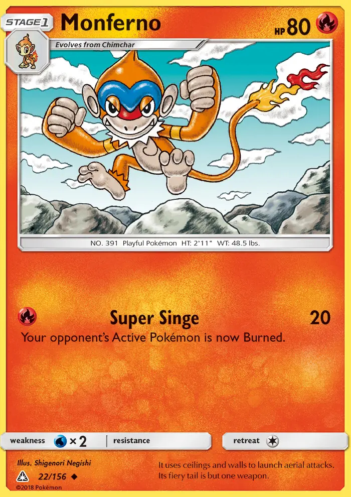 Image of the card Monferno