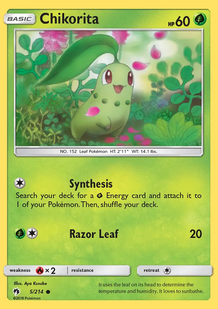 Image of the card Chikorita