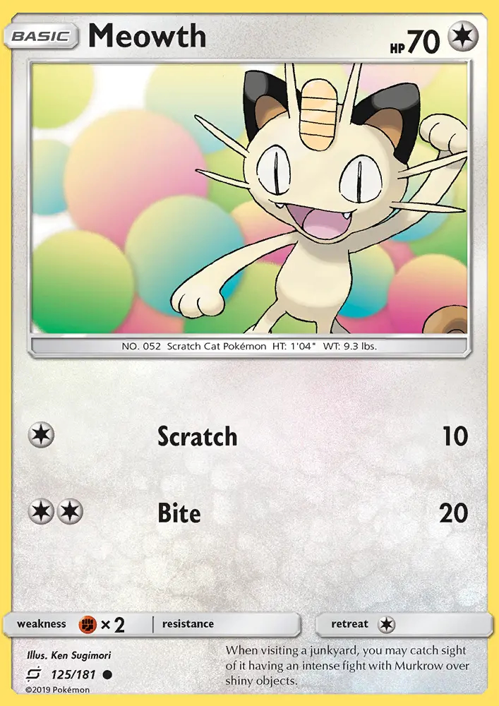Image of the card Meowth