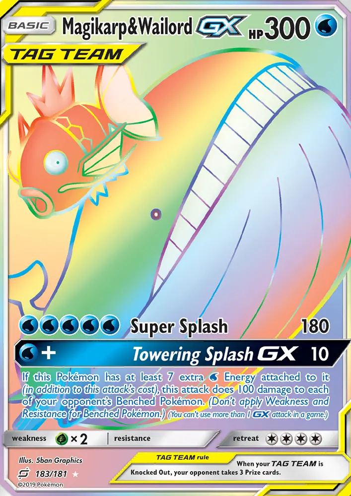 Image of the card Magikarp & Wailord GX