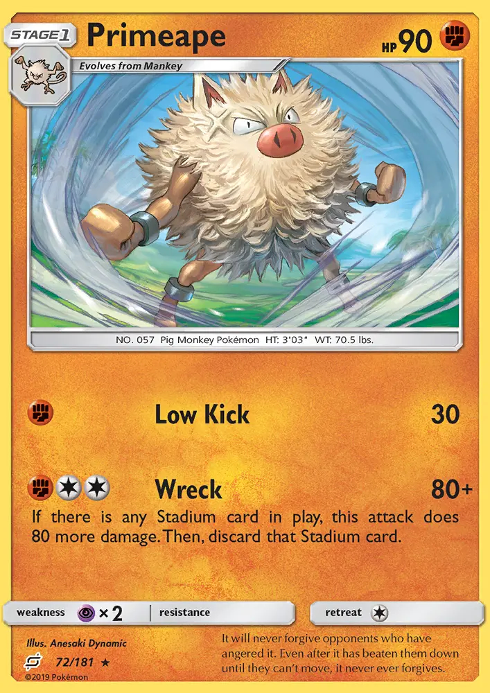 Image of the card Primeape