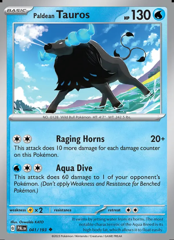 Image of the card Paldean Tauros