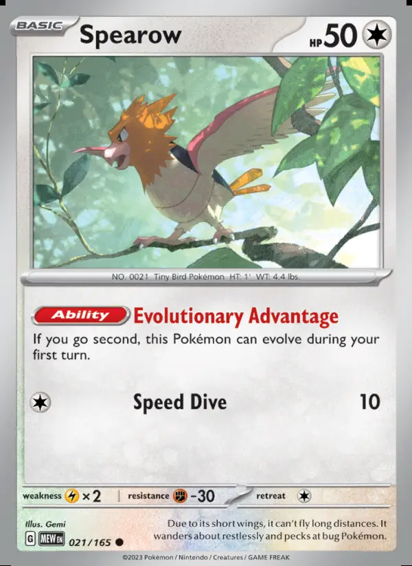 Image of the card Spearow