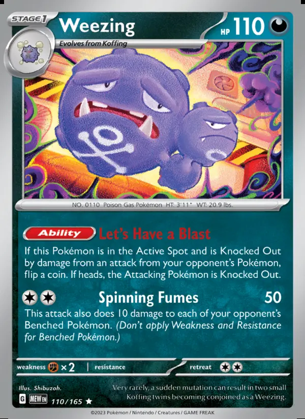 Image of the card Weezing