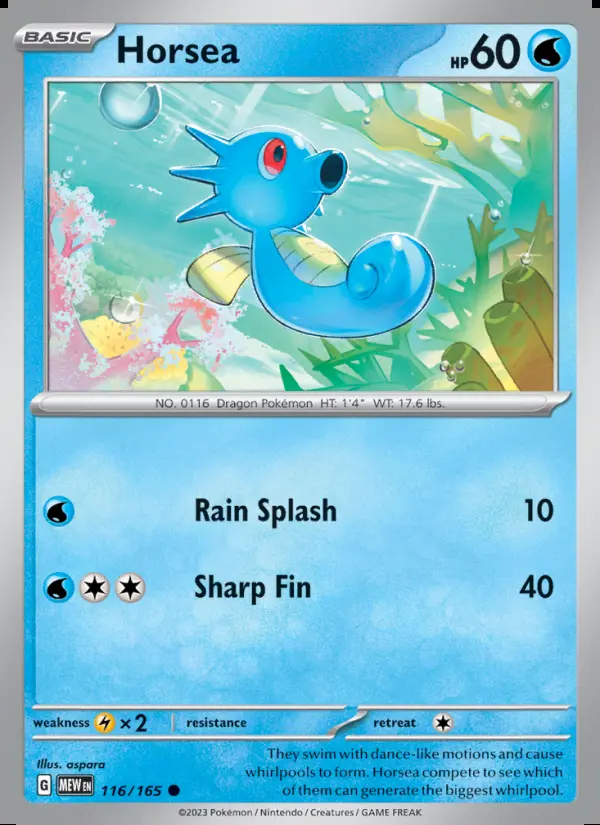 Image of the card Horsea