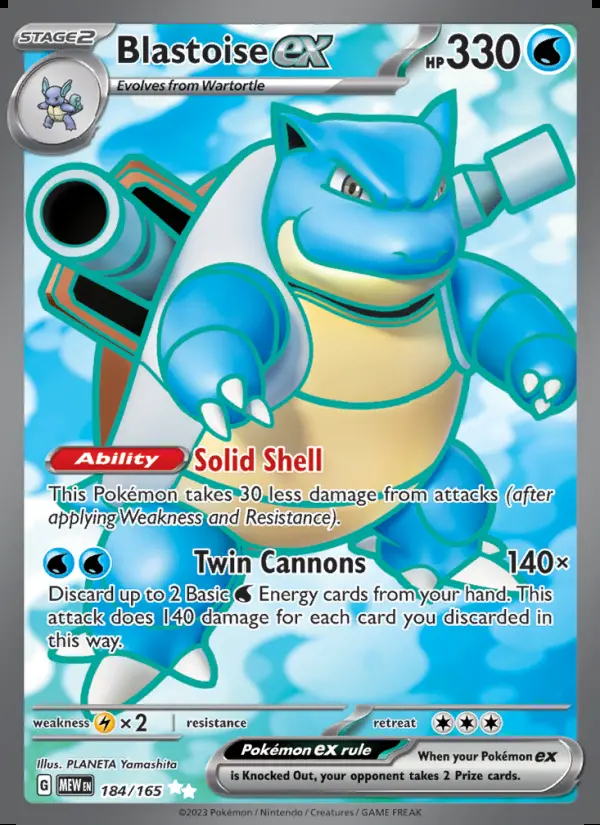 Image of the card Blastoise ex