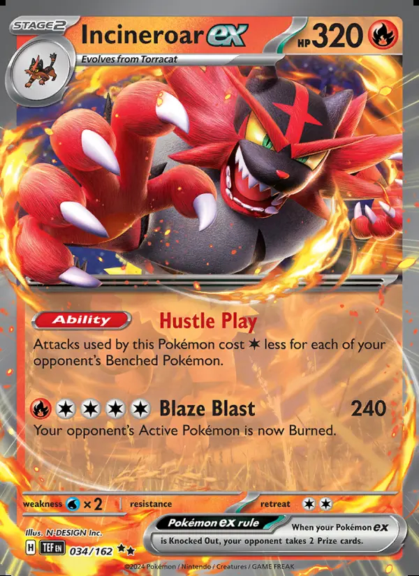Image of the card Incineroar ex