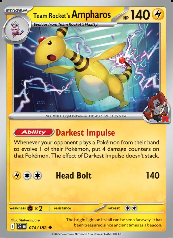 Image of the card Team Rocket's Ampharos