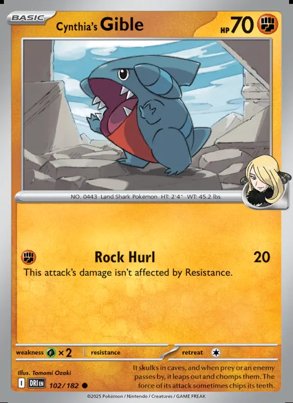 Image of the card Cynthia's Gible