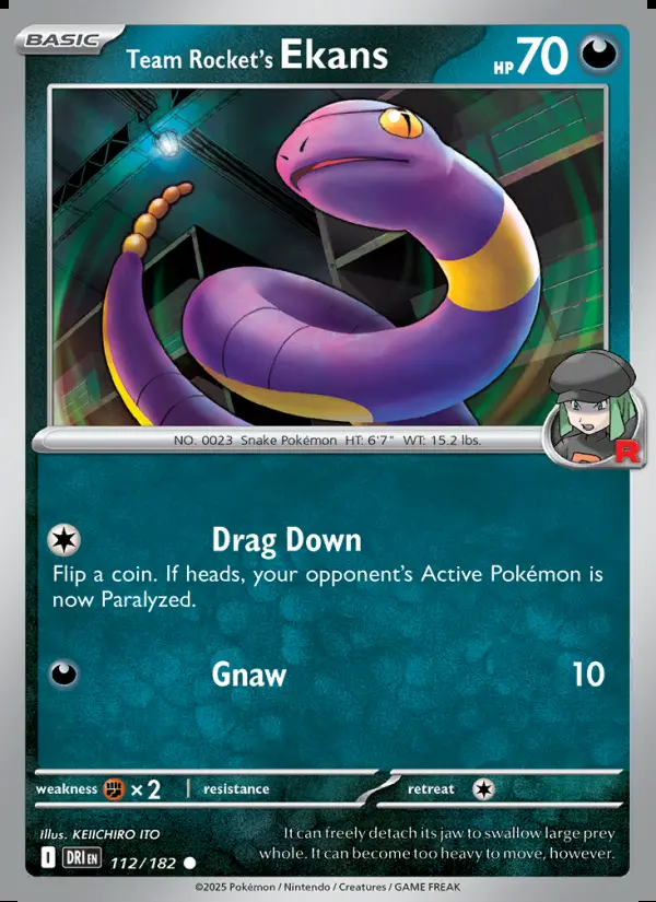 Image of the card Team Rocket's Ekans