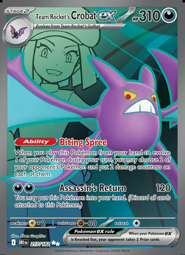Image of the card Team Rocket's Crobat ex