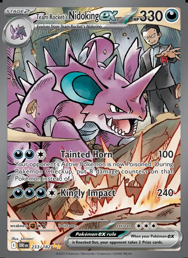 Image of the card Team Rocket's Nidoking ex