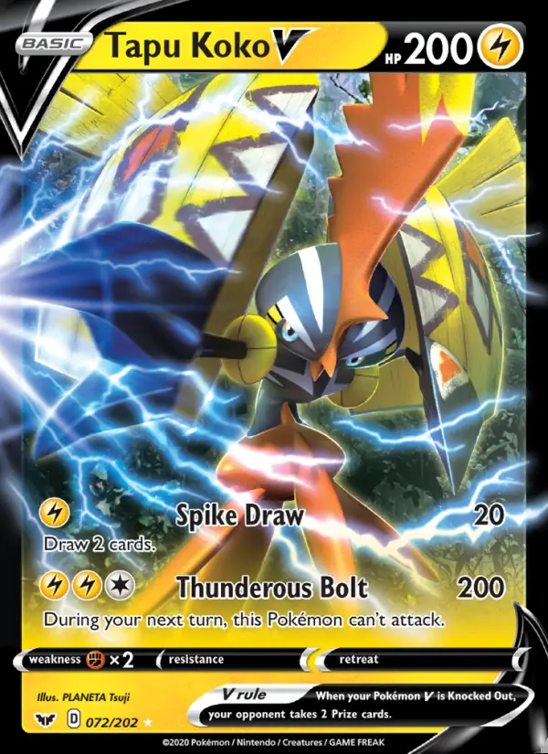 Image of the card Tapu Koko V