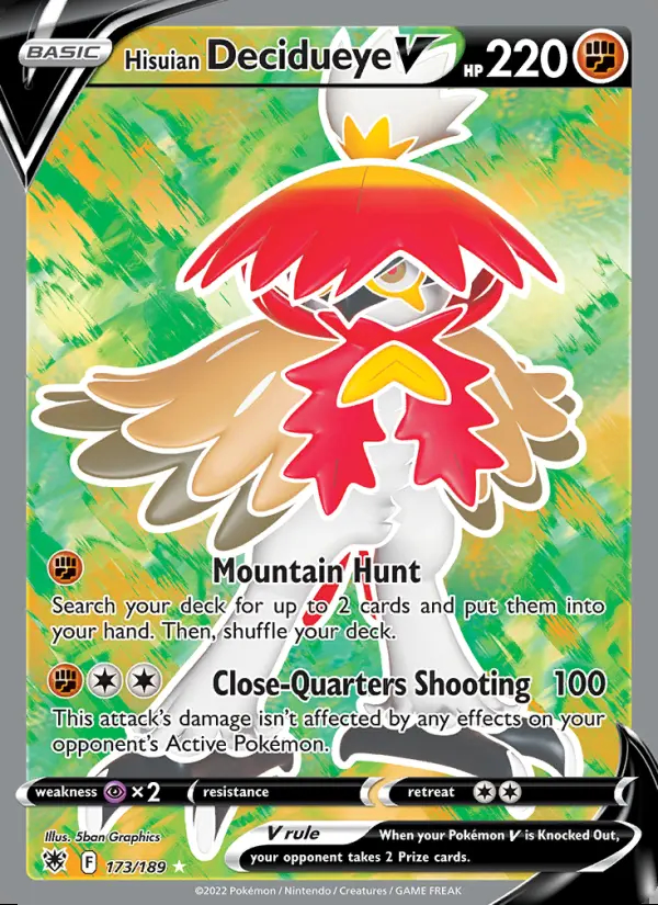 Image of the card Hisuian Decidueye V