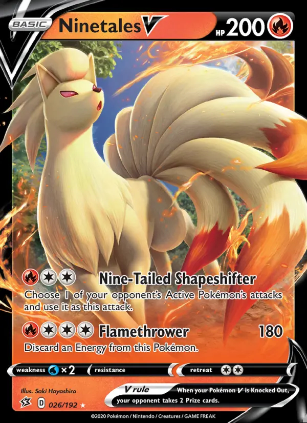 Image of the card Ninetales V