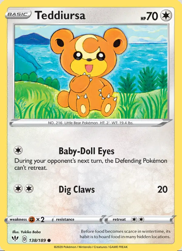 Image of the card Teddiursa