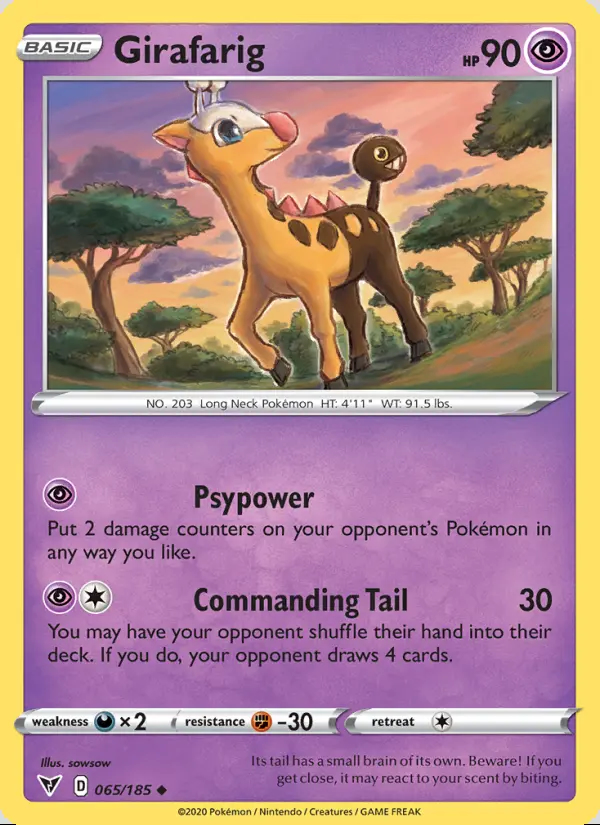 Image of the card Girafarig